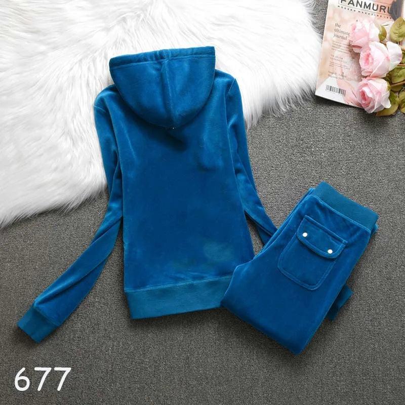 Women's Tracksuit Set 2024 Spring/Fall Women's Hooded Sweatshirt and Pants Sets Two Piece Set