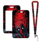 Deadpool & Wolverine Card Holder Lanyard Keychain Boy Bus Card Case Neck Strap Men Card Protectors Badge ID Credential Holder