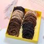 100PCS 4.5CM Seamless Soft HairBands Elastic Rubber Band Women Girl Hair Ties Nylon Scrunchies Hair Accessories