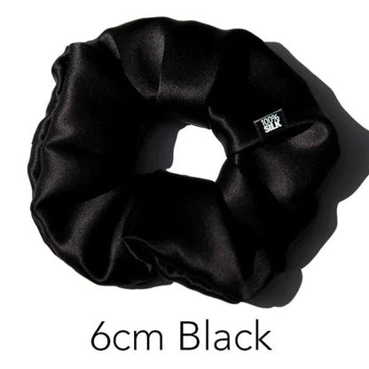 Extra Large Scrunchies for Women Girls 100% Mulberry Silk Big Oversized Elastic Bands Hair Bobble Ties Ropes Ponytail Holder