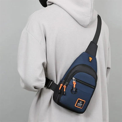 Casual Men Chest Bag Nylon Small Shoulder Bag Running Cycling Belt Sling Bag Outdoor Sport Crossbody Bag Travel Phone Pouch Bag - HighGloss Shop