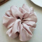 Fashion Oversized Silk Scrunchies for Women Korean Chiffon Elastic Hair Ties Ponytail Holder Headwear Chouchou Cheveux Femme