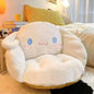 Aoger Big Size Cute Cinnamoroll Plush Half Surrounded Black Kuromi Cushion Backrest Dormitory Office Non-Slip Chair Cushion