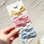 4/5Pcs Cute Baby Hairpin for Girls Print Ribbon Barrette Kids Little Hair Clip Pinches for Hair Girl Cotton Bow Hair Accessories