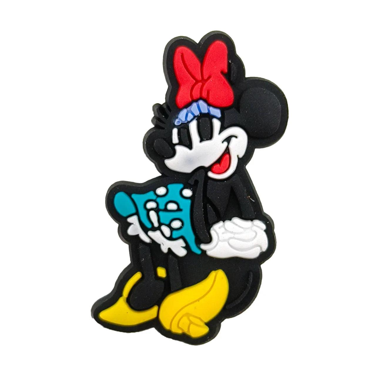 Miniso Disney Pvc Accessories For Shoes Cartoon Shoe Charms For Kids Mickey Minne Children Shoes Accessories Party Favor Gifts