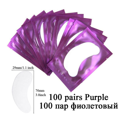 100pairs eye patches eyelash extension under eyelashes fake lashes stickers lash extension supplies patches for building eyelid