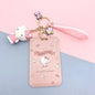 Kawaii Sanrio Cinnamoroll My Melody Anime Keychain Pendant Purin Dog Cat Cute Card Holder Plastic Lanyard Card Holders for Girl