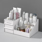 1pc White New Drawer Makeup Storage Box Dormitory Finishing Plastic Shelf Cosmetics Skin Care Dressing Table Desktop