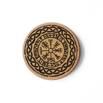 Fashion Cork Coaster 0.8cm Thicken Engraved Viking Style Tea Coffee Mug Holder for Kitchen Mat Tableware Round Drink Coasters - HighGloss Shop