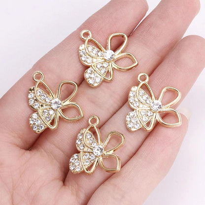 10Pcs Zircon Gold Colour Luxury Snake Necklaces for Women Vintage Punk Snake Pendant  Jewelry Making DIY Accessories Material