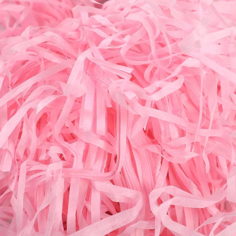 100g raffi Colorful Shredded Crinkle Lafite Grass Paper Raffia Filler DIY Wedding Party Gift Box Candy Material Packaging Filler