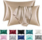 2pcs Satin Silk Pillowcase for Hair and Skin, Coral Pillow Cases Standard Size Set of   Super Soft Pillow Case