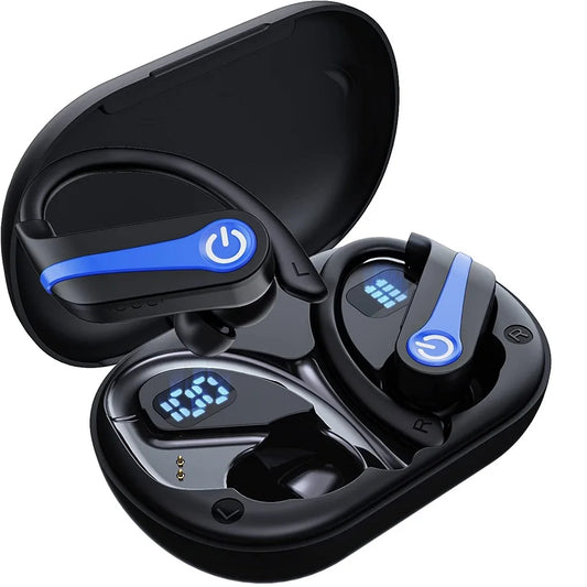 TWS Bluetooth 5.1 Earphones Noise Cancelling LED Display Wireless Headphone Sports Waterproof Earbuds Headsets With Microphone