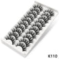 GROINNEYA 3D False Eyelashes 10 Pairs Eyelashes 3D Mink Lashes Faux Mink Fluffy Lash Soft Full Thick Wispy Eyelashes Extension