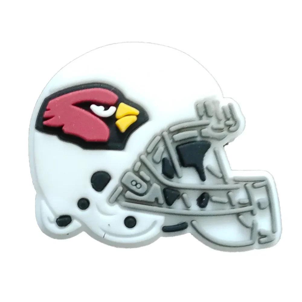 Rugby Team Helmet Nfl Collection Shoe Charms DIY Shoe Decorations Accessories Decorations Sandal Decorate for Crocs Kids Gift