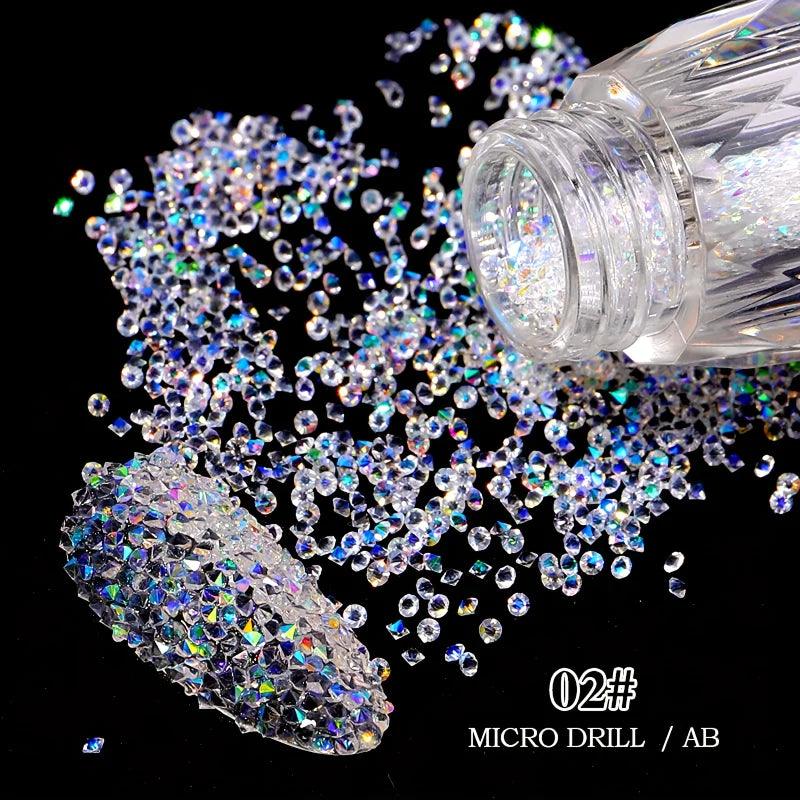 Fairy Micro Crystal Beads 3D Nail Art Accessories DIY Pixie Design Manicure Decoration