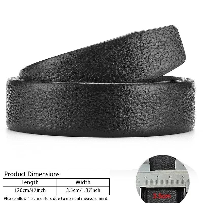 Fashion Business Men's Belt Genuine Luxury Brand Belt Metal Buckle Belt High-Quality PU Leather Soft Belt With Cargo Pants Jeans