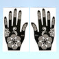 2pcs Henna Tattoo Stencils Templates For Women Temporary Tattoo Indian Fashion Flower Wedding Tattoo Supplies For DIY Body Art