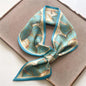 2023 New Luxury Brand Skinny Neckerchief Scarf For Women Satin Silk Ribbons Bandana Ladies Neck Tie Wrist Wrap Shawl Echarpe