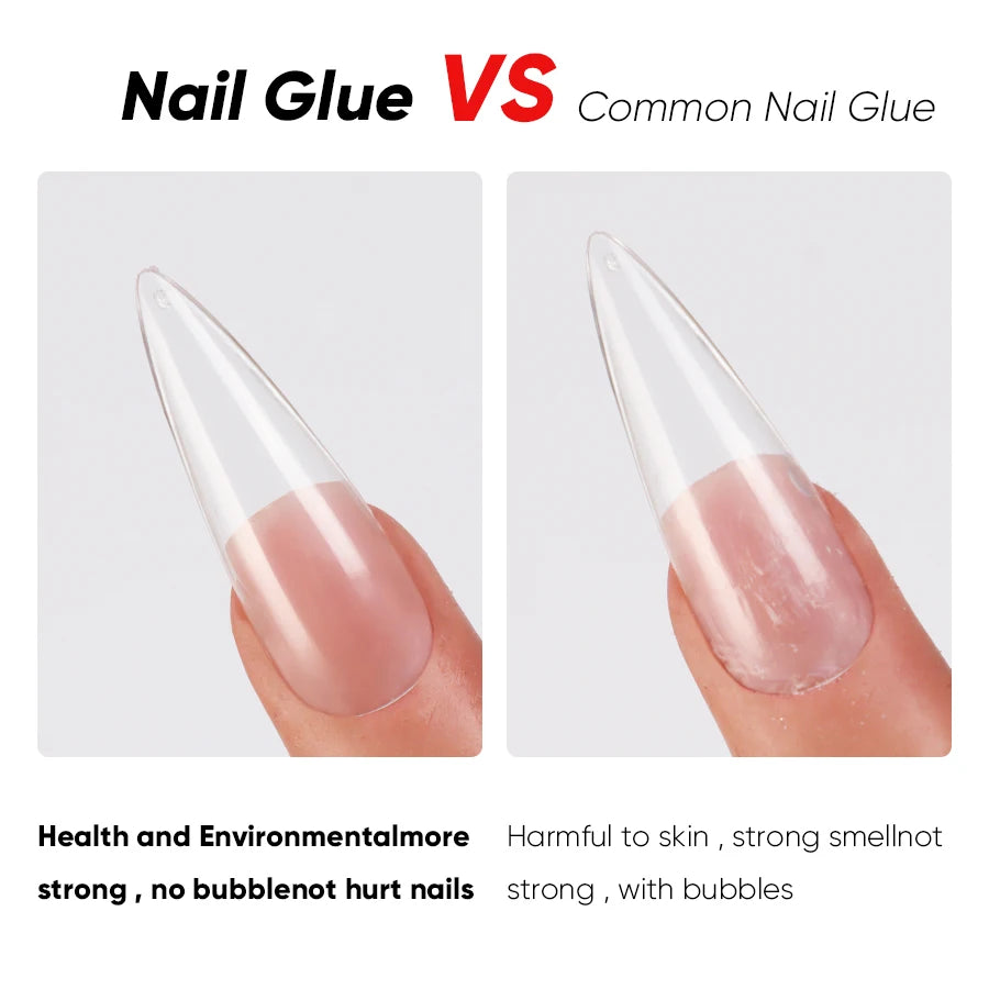 10pcs DIY Press on Nails Affordable Strong Adhesive Nail Glue UV Gel Acrylic Nail Tips Low Price Nail Art Tools