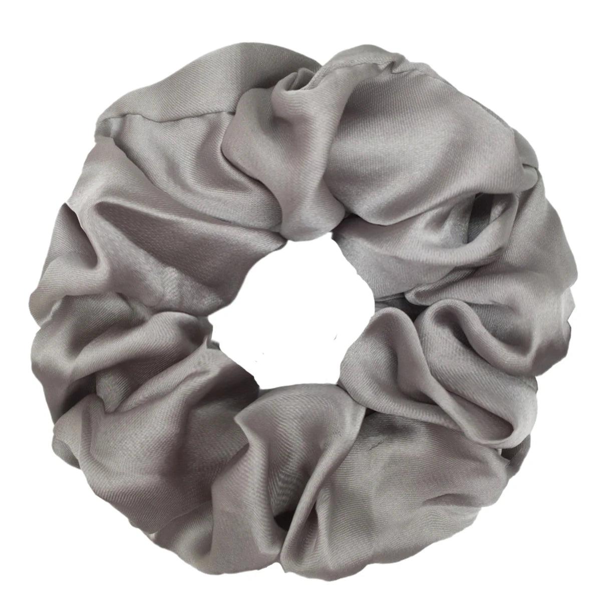 5/1pc Accessoires Women Girls Silky Satin Hair Scrunchies Solid Stretch Elastic Simple Elegant Rubber Band Ponytail Tie low cost