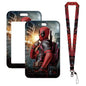 Deadpool & Wolverine Card Holder Lanyard Keychain Boy Bus Card Case Neck Strap Men Card Protectors Badge ID Credential Holder