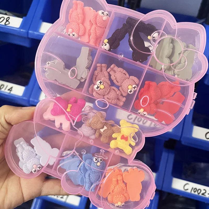 1Box Kawaii Fashion Cartoon Series Nail  Accessories Resin Nail Charms Jewelry Decorations For Manicure - HighGloss Shop