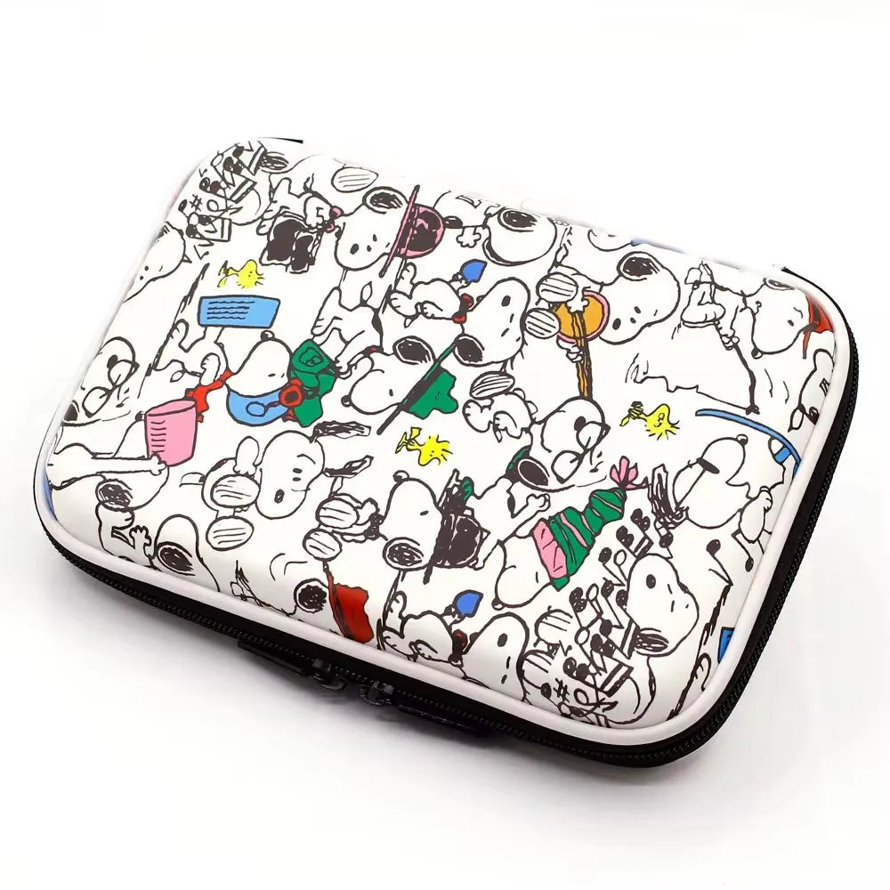 Anime SNOOPY Eva Pen Box Cute Dog Cartoon Large Capacity Multifunctional Stationery Box Waterproof Pen Case Student Supplie Gift