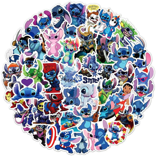 10/30/50pcs Disney Cute Lilo & Stitch Anime Stickers Cartoon Decals Laptop Phone Diary Scrapbook Cool Graffiti Sticker Kids Toy