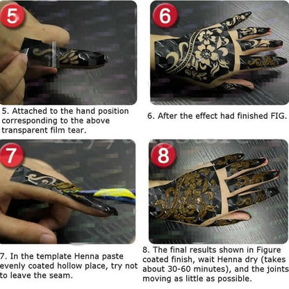 3 colors Natural Herbal Henna Cones Temporary Tattoo Body Art Paint Mehandi Ink