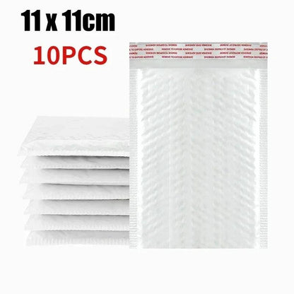 50/30/10Pcs White Bubble Envelope Bags 11/15/23cm Packing Bags for Magazine Lined Mailer Shipping Self Seal Waterproof Bags