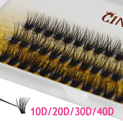 60 Bundles Individual Cluster Eyelash Ready Made Volume Fan Lash Bunches Makeup Tools Drop Ship