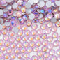 ss3-ss30 AB plating Crystal Rhinestones Non Hot Fix Flat Back Strass & Fabric Garment rhinestones for nails Decorations