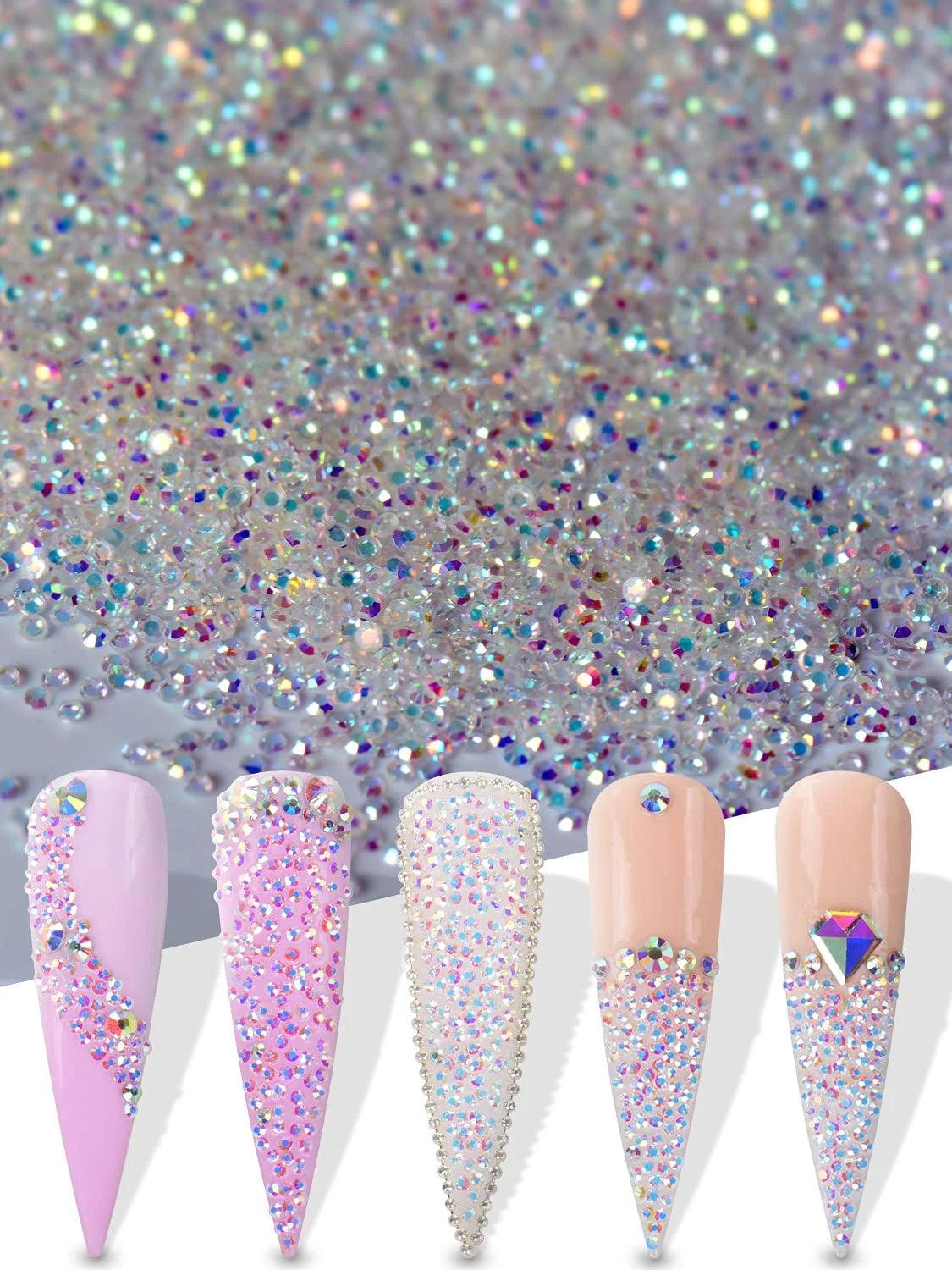 Fairy Micro Crystal Beads 3D Nail Art Accessories DIY Pixie Design Manicure Decoration