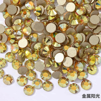 New Glitter Crystal Non Hotfix Rhinestones Стразы Strass Nails Crystals 네일파츠 For Vestidos Nail Charms Nail Art Dres