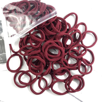 20/50PCS/Set Hair Bands for Women Girl Basic Hair Rubber Ties Ropes 4cm Simple Elastic Headband Hair Accessories Ponytail Holder