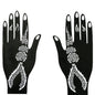 Cool Wedding Tool Hand Foot Temporary Tattoo Body Art Sticker Henna Stencil Tattoo Stencil Template