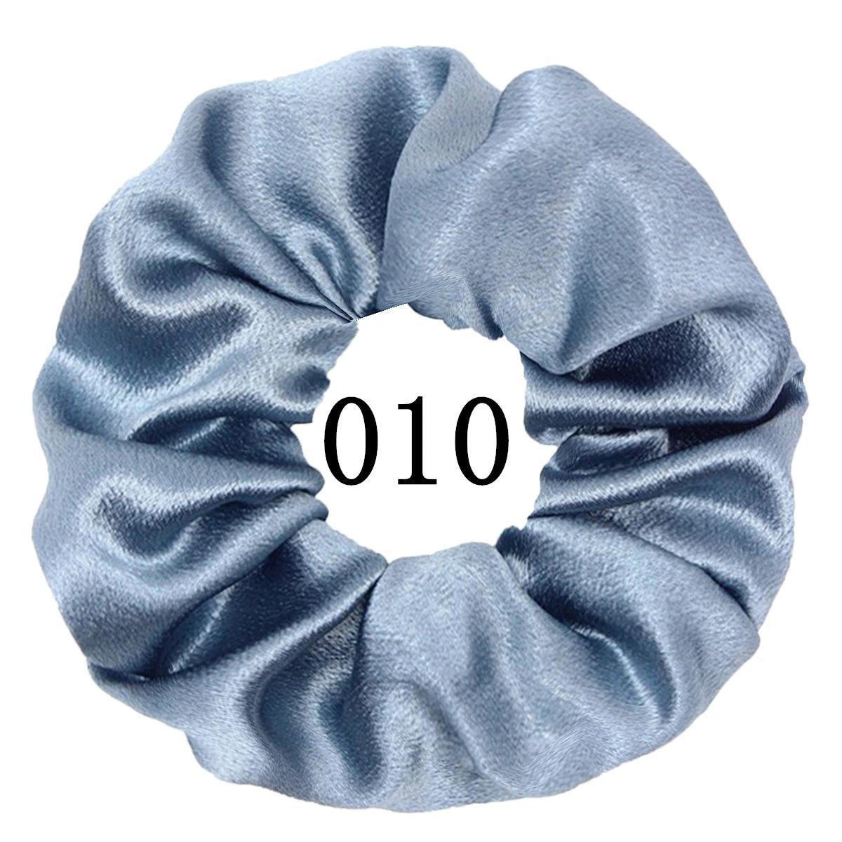 5/1pc Accessoires Women Girls Silky Satin Hair Scrunchies Solid Stretch Elastic Simple Elegant Rubber Band Ponytail Tie low cost