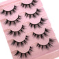 NEW 5Pairs Natural 3D Dramatic Fairy Clusters Manga Lashes Fake Eyelashes Wet Look Cosplay Lashes