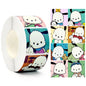 500Pcs/Roll Sanrio Stickers Kawaii Hello Kitty Melody Kuromi Cinnamoroll Luggage Graffiti Decals Kid Toy Decoration Sticker Gift