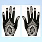 2pcs Henna Tattoo Stencils Templates For Women Temporary Tattoo Indian Fashion Flower Wedding Tattoo Supplies For DIY Body Art