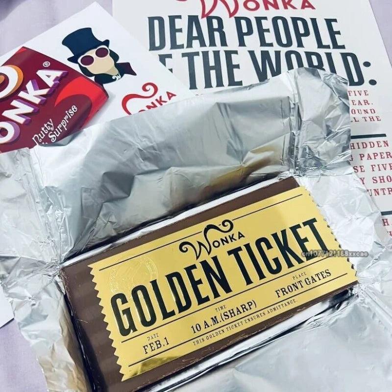 Wonka Golden Ticket Cartoon Movie Enamel Exquisite Brooch Pin Childhood Lapel Hard Brooches Badges Metal Pins Accessories Gifts