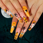 24P/Set Halloween Fake Nails Art Ghost Face Pumpkin Spooky Designer Girls Party Press on Nail Tips Wearable Stick on Nails False