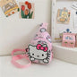 Kawaii Sanrio Hello Kitty Chest Bag Crossbody Bags Kuromi My Melody Cinnamoroll Messenger Shoulder Handbag for Women Toys Girls