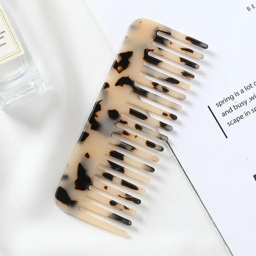 Wide Teeth Acetate Hair Combs Anti-static Massage Hair Brush Hairdressing Colorful Hairdress Salon Styling Traveling Accessories