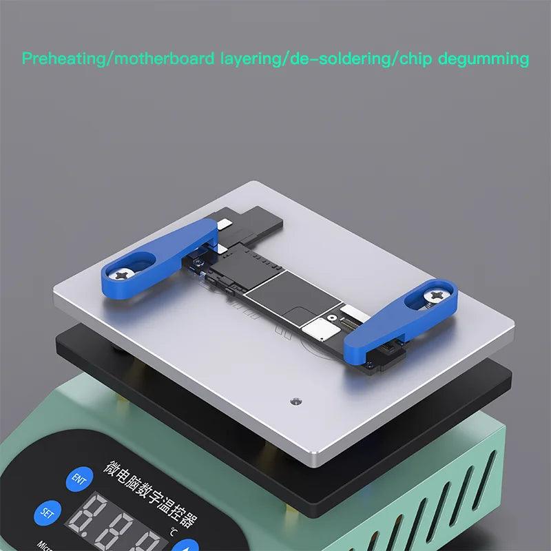 Preheating Station 10 In 1 70X100mm Working Panel Mini Layered Preheater Platform Anti-Spray Tin For X XS MAX 12 13 15 PRO MAX - HighGloss Shop