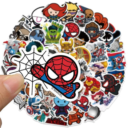 10/30/50/100pcs Disney Marvel The Avengers Superhero Stickers Decals Laptop Motorcycle Phone Car Waterproof Sticker Kids Toy