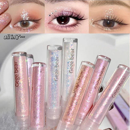 Gem Tear Liquid Eye Shadow Broken Diamond Sequins Eyeliner Pearlescent Fine Flash Silkworm Brightening Highlight Eyeshadow Stick