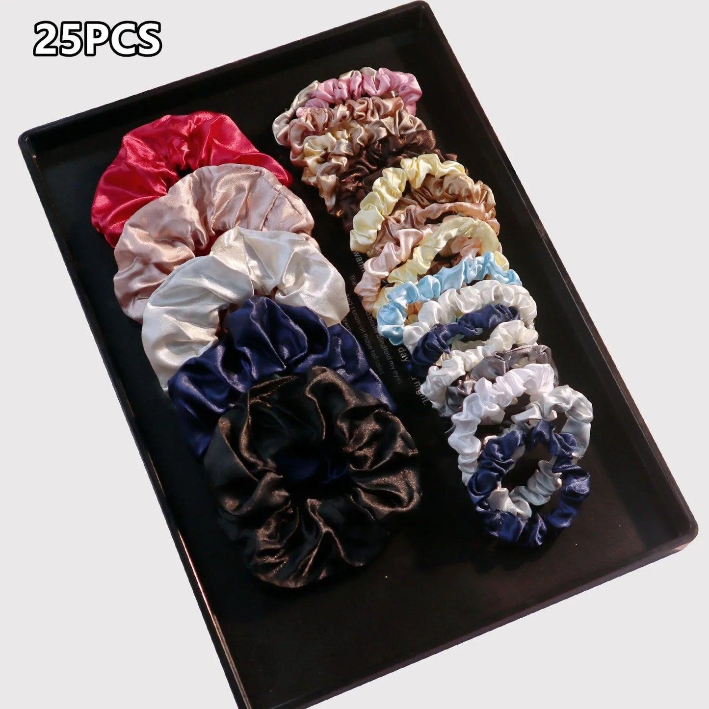 Fashionable Dark Color Big Hair Accessories for Woman Set Ponytail Holders Variety Hair Clips Hair Scrunchies HairBands Scrunchy