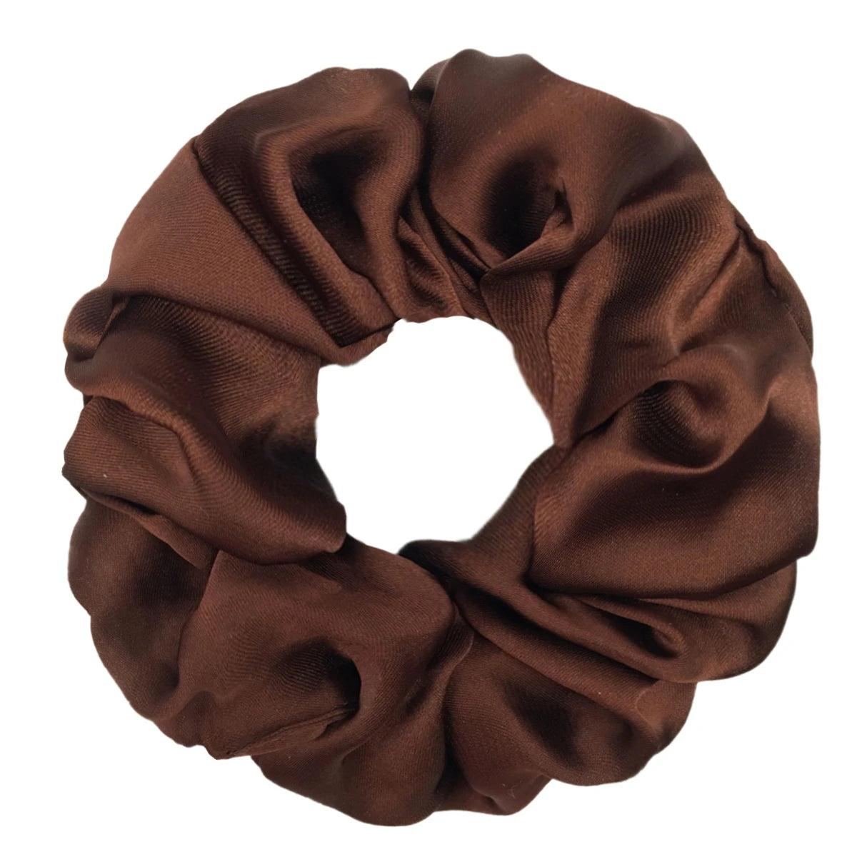 5/1pc Accessoires Women Girls Silky Satin Hair Scrunchies Solid Stretch Elastic Simple Elegant Rubber Band Ponytail Tie low cost